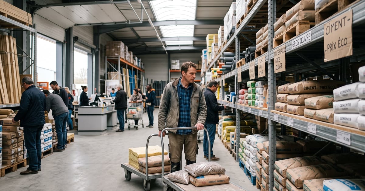 Matériaux de construction pas chers dans un grand magasin de bricolage