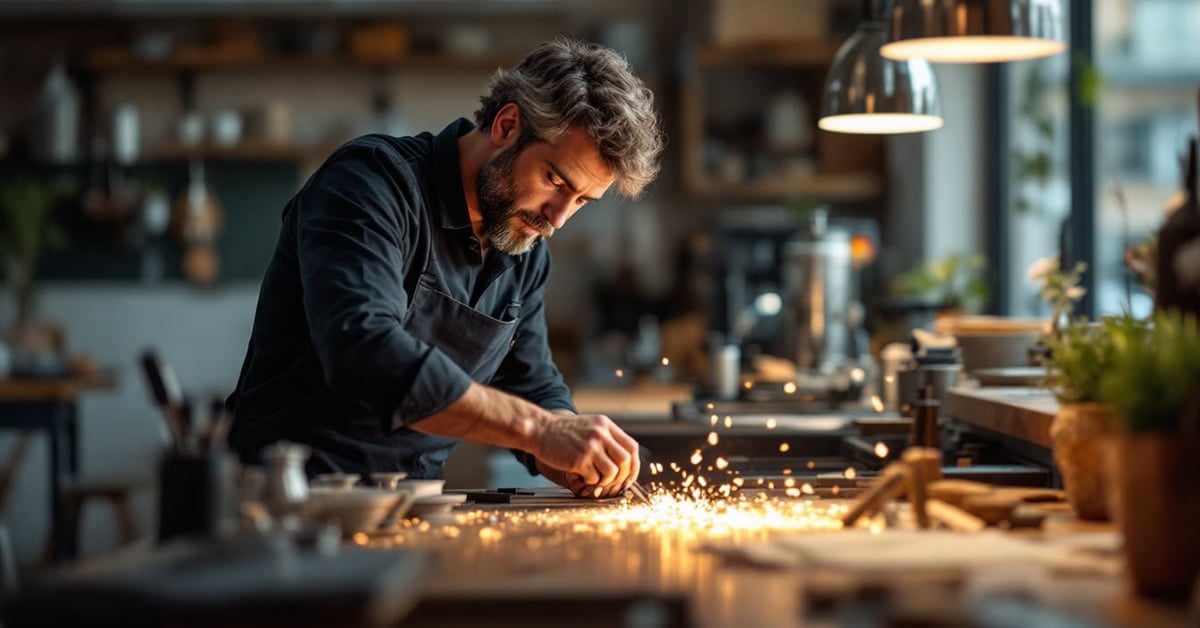 Artisan maçon au travail sur un chantier de maçonnerie à Toulouse